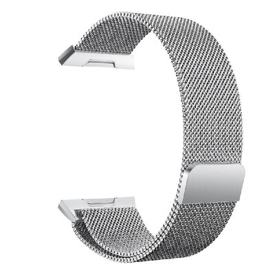 

Fashion luxury Mesh Stainless Steel Watch Band for Fitbit ionic 22mm Watch Strap Bracelet Magnetic Clasp Replacement Band