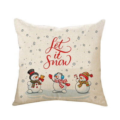 

Tailored Merry Christmas Cushion Cover Square Pillow Case Home Decor