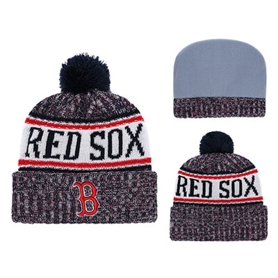 

MLB Major League Baseball Red Sox Boston Red Sox New Era Innocent Knitted Wool Baseball Cap