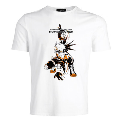 

Unisex My Hero Academia Mens T-Shirt Anime Izuku Midoriya Deku Manga Portrait Tops