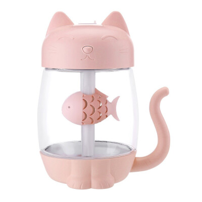 

Gobestart 3 In 1 Humidifier Cute Cat LED Humidifier Air Fan Diffuser Purifier Atomizer