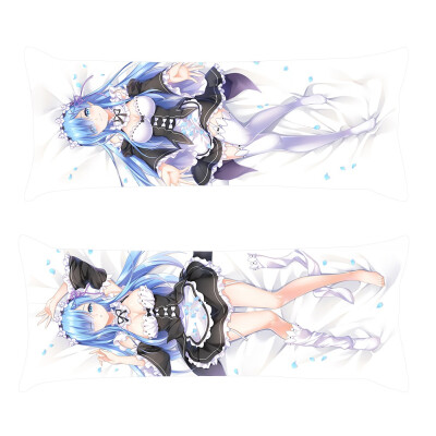 

Anime Body Pillowcase Peach Skin 2WAY Double-sided Different Anime Characters Rem Printing Pillow Cover