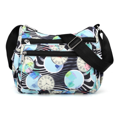 

One-shoulder lady bag Middle-aged&old lady bag printing mother bag Oxford bag oblique Bag oblique back nylon bag
