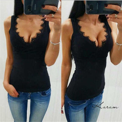

Fashion Women Ladies Vest Top Sleeveless Shirt Blouse Casual Tank Tops T-Shirt