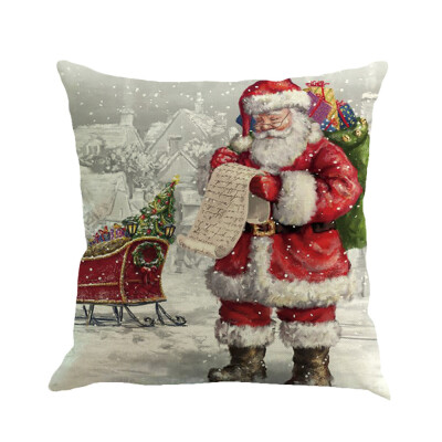 

〖Follure〗Christmas Printing Dyeing Sofa Bed Home Decor Pillow Cover Cushion Cover