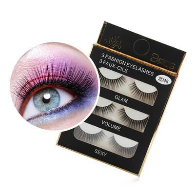 

〖Follure〗1 Box Luxury 3D False Lashes Fluffy Strip Eyelashes Long Natural Party