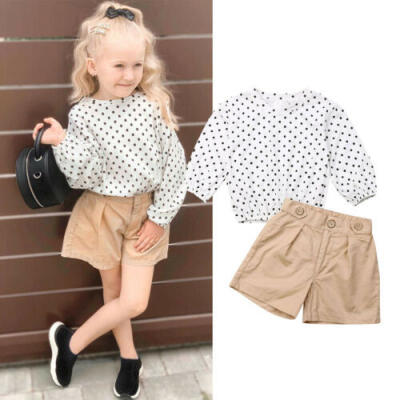 

Newborn Toddler Kids Baby Girl T-shirt TopsShort Pants 2PCS Outfits Clothes Set