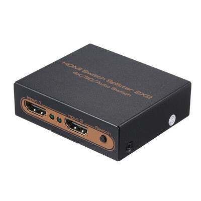 

HD Splitter 2 IN 2 Out Switcher with 4K Full HD 1080P 3D Effect for LaptopSTBXBOXProjector