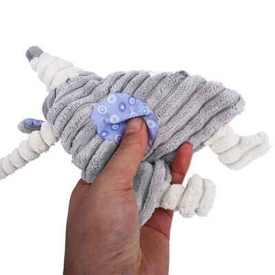

Gobestart Pet Cat Dog Squeaky Toy Squeaker Sound Chew Fetch Interactive Plush Toy