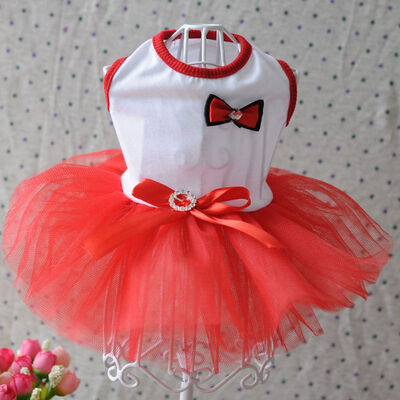 

Summer Dog Mesh Dress Clothes Small Dog Wedding Dress Pet Costumes Tutu Dress For Dogs Dress