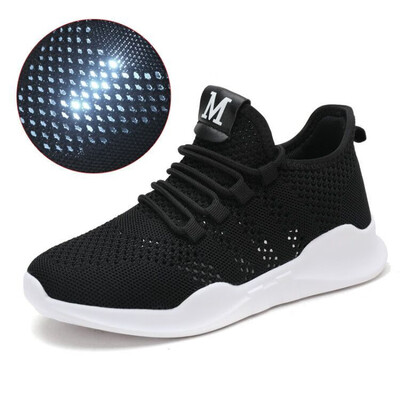 

YUNXICAIHONG Cutout Breathable White Shoes 7692