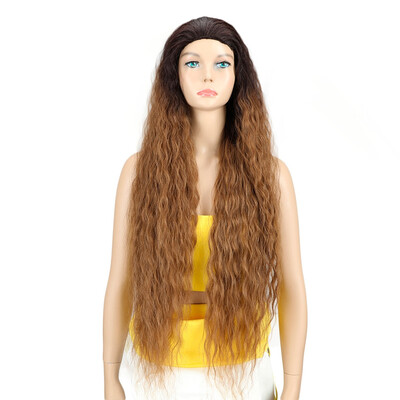 

Noble Synthetic Hair Wig 36" Inch Short Curly Blonde Wigs For Black Women Synthetic Wigs Heat Resistant Free Shipping