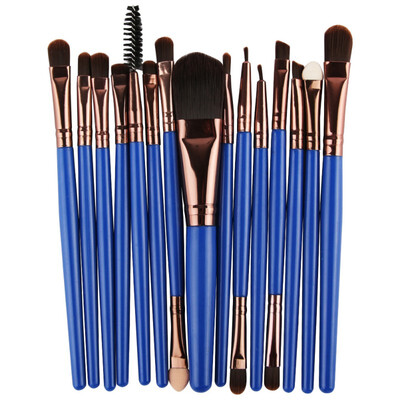 

Chic High Quality 15 pcs 1 Sets Eye Shadow Foundation Eyebrow Lip Brush Makeup Brushes Tool