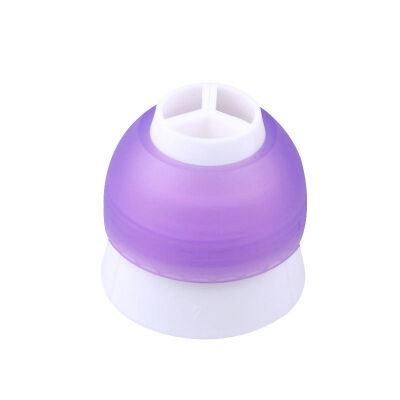 

New Sale Sugar Cake Decorating Icing Piping Bag Nozzle Converter Tri-color Cream Coupler