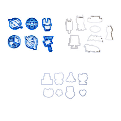 

6PCS8PCS Super Hero Cartoon Animal Cutting Die Cutters Candy Baking Mould Fondant Mold Craft Fondant DIY Set