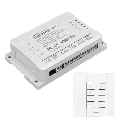 

Wifi Intelligent Switch 4-way Din Rail Mounting Home Automation Self Locking Interlock Control Home Appliances