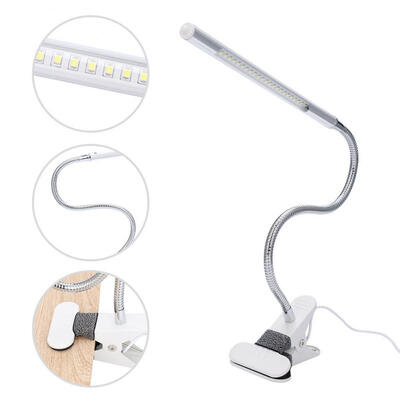 

Greensen Tattoo LightFlexible Reading LED Desk Lamp Metal Hose Lamp with Clip USB Interface Table Lamp