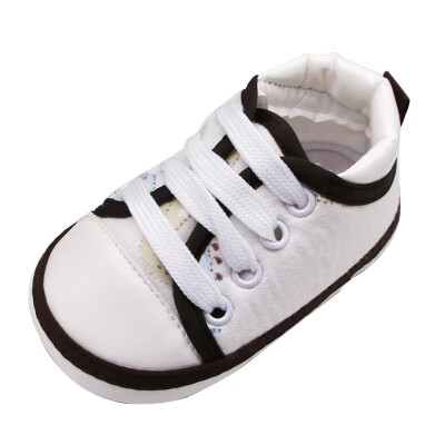 

Baby Shoes Kids Toddler Casual Lace-Up Sneaker Soft Soled Baby Crib Shoes First Walkers 0-18M