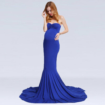 

Chiffon Gown Maternity Maxi Dress Wedding Party Dresses Photography Prop Clothes