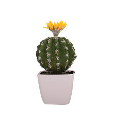 

Toponeto Simulated Potted Cactus Artificial Green Plant Potted Flower Art Home Decor