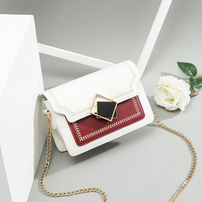 

Summer Colour chain female Korean version 100 shoulder slanting fashion texture small square bag