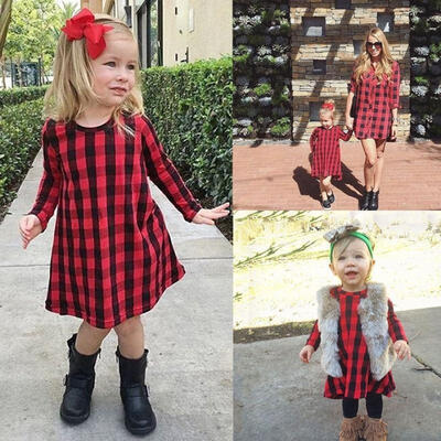 

Fashion Baby Kids Girl Dress Red A-line Party Princess Formal Dresses