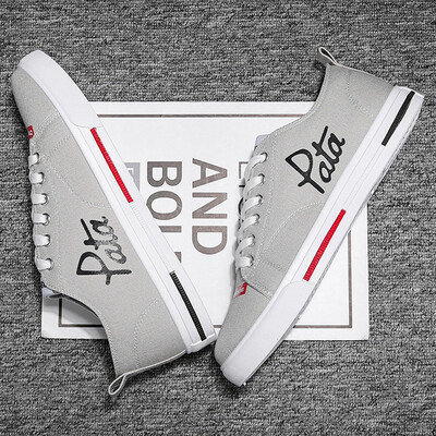 

Summer student flat bottom shoes mens casual shoes Korean version of the trend of wild personality deodorant breathable canvas mens shoes