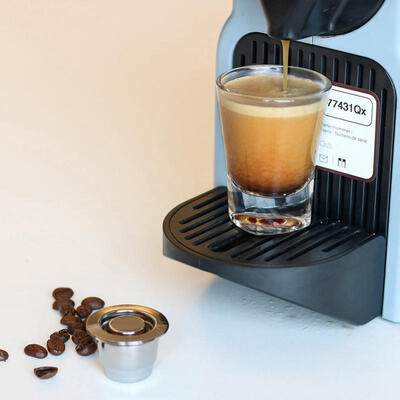 

Greensen Reusable Stainless Steel Refillable Coffee Pod Compatible for Nestle Nespresso