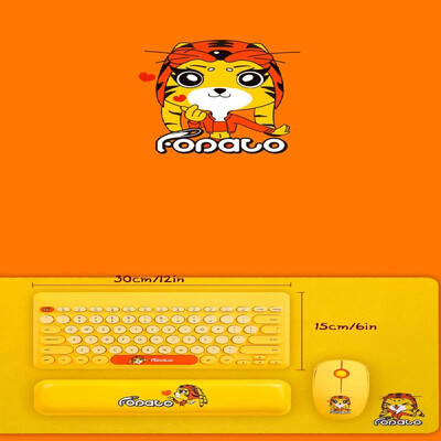 

FD LK586 Wireless Membrane Keyboard Mouse Set 78 Keys 1600 DPI 24G Keyboard Mouse Combo Kit for Mac Windows Laptop Notebook Deskt