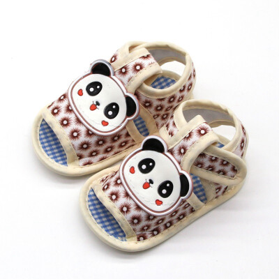 

Newborn Baby Boy Girl Summer Cartoon Sandals Soft Sole Outdoor First Walker Shoes