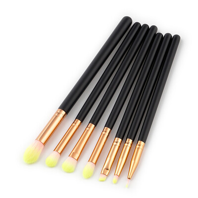 

Toponeto New 7Pcs Cosmetic Eyebrow Eyeshadow Brush Makeup Brush Sets Kits Tools