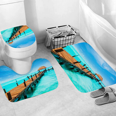 

〖Follure〗3pcs Non-Slip Fish Scale Bath Mat Bathroom Kitchen Carpet Doormats Decor
