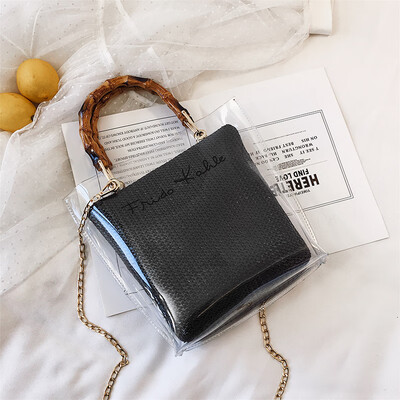 

French small bag handbags new 2019 Korean version of simple foreign jelly jelly bag shoulder bag Messenger bag