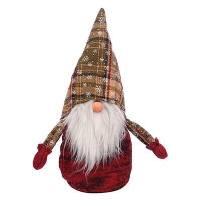 

Merry Christmas Long Hat Swedish Santa Plush Doll Ornament Xmas Tree Decor