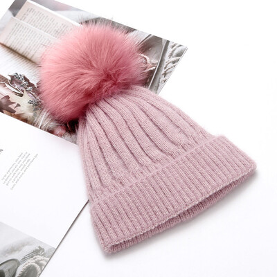 

Tailored Fashion Womens Winter Collar Plus Wild Thick knit Warm Hat