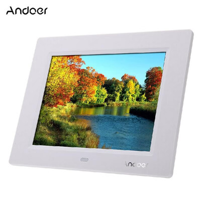 

Andoer 8 Ultrathin HD TFT-LCD Digital Photo Frame Alarm Clock MP3 MP4 Movie Player with Remote Desktop
