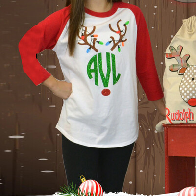 

Tailored Women O-Neck Loose Patchwork Christmas Print Long Sleeves Blouse Easy Tops