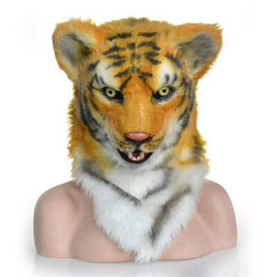 

Mask Halloween Party Full Face Horrible Animal TigerLion Head Mask Props for Masquerade Halloween Masks Party Supplies