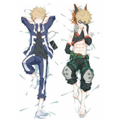 

Anime My Hero Academia Body Pillowcase Peach Skin Double Sided Throw Pillow Case Cushion Cover157 47inch Bakugou Katsuki-1