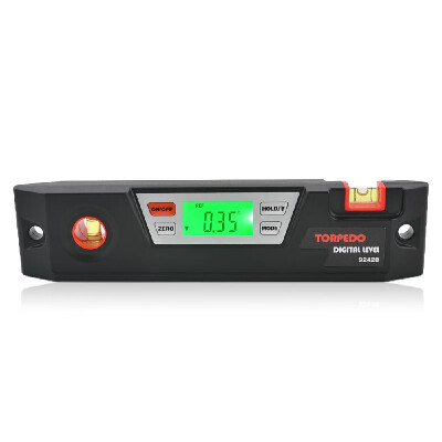 

GemRed Digital Magnetic Level Digital Torpedo Level Protractor 360° LED Display with Backlight Magnet Base Audible Indicator