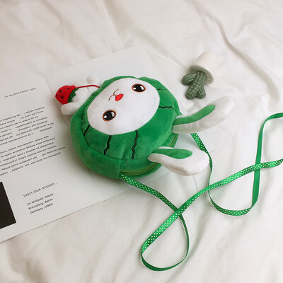 

2019 new wave casual fashion plush toy girl Messenger bag cartoon cute childlike rabbit shoulder bag