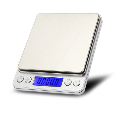 

i2000 3kg 01g Mini Digital Scale Stainless Steel Platform Weighing Tool with Tray
