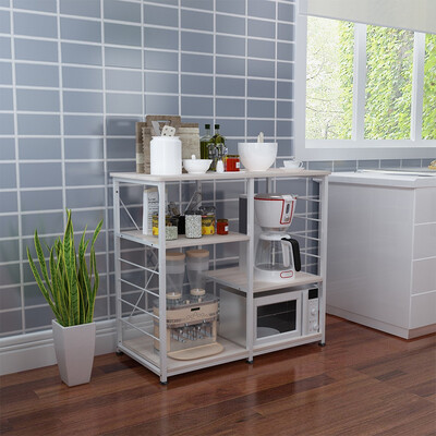 

Gobestart 3-Tier Kitchen Bakers Rack Microwave Oven Stand Storage Cart Workstation Shelf