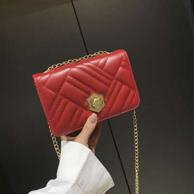 

Tailored Fashion Women Retro Geometric Leather Messenger Bags crossbody Bag Shoulder Bags