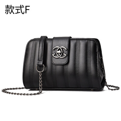 

10 pieces from the batch Korean version of the retro car sewing line foundation small square bag small fragrance simple shoulder Messenger bag