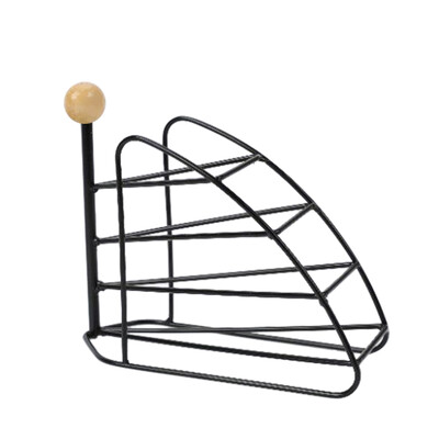 

Practical Black Iron Remote Control Sailboat Shape Organizer Holder Home Use 4 Lattics Tabletop Telecontroller Storage Rack