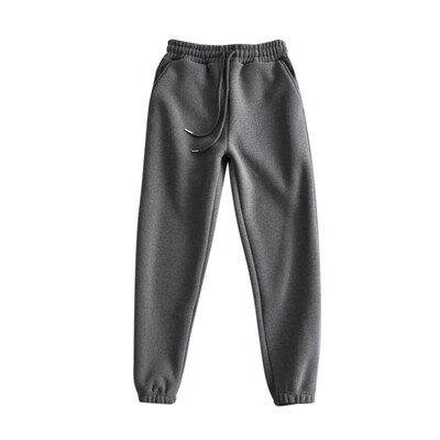 

Tailored Women Pure Color Woollen Cloth Cashmere Haren Motion Sweater Long Pants
