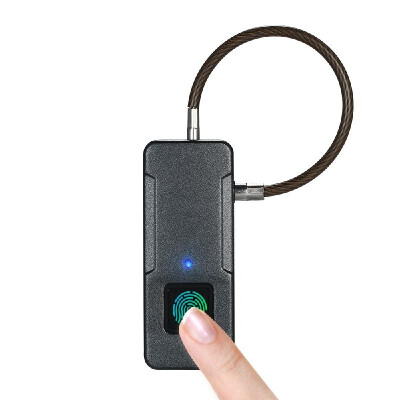 

Smart Fingerprint Lock USB Rechargeable Keyless 10 Sets Fingerprints IP65 Waterproof Anti-Theft Security Padlock Door Luggage Case