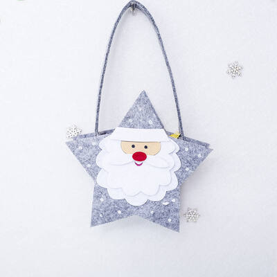 

Merry Christmas Gift Bag Treat Candy Bag with Handle Portable Candy Gift Wrap Xmas Party Supplies Decorations