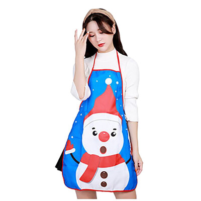 

Tailored Christmas Cartoon Santa Claus Apron Bar Waiter Kitchen Cooking Apron Home Decor